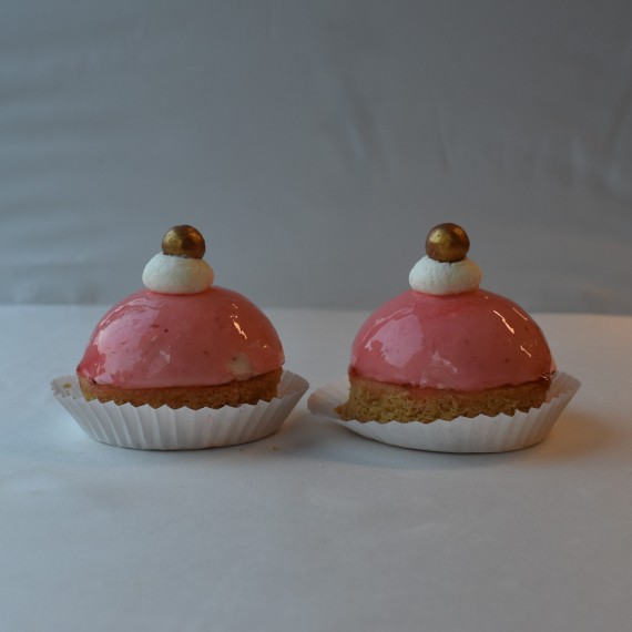 Bolgebak kwark aardbei (10 stuks)